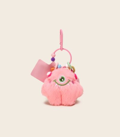 fluffy pink quirky monster