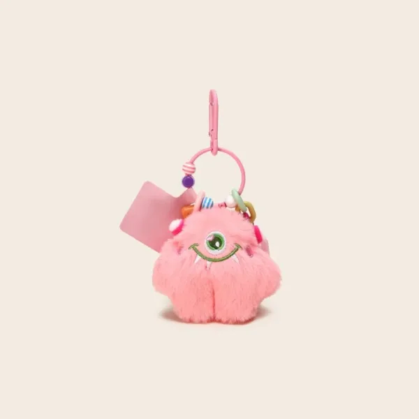 fluffy pink quirky monster