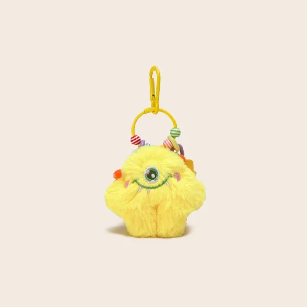 fluffy yellow quirky monster