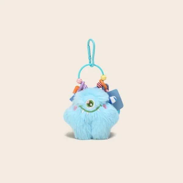 fluffy blue quirky monster