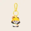 Yellow cute panda keychain