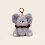 Grey Koala wearing hat keychain