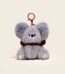 Grey Koala wearing hat keychain