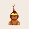 Orange Koala wearing hat keychain