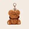 Orange Koala wearing hat keychain