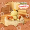 Meowth Pokemon figure sitting in cozy pet bed, FondGifts collectible