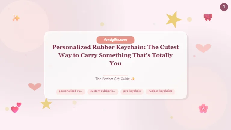 Personalized Rubber Keychain: Cute Custom Picks